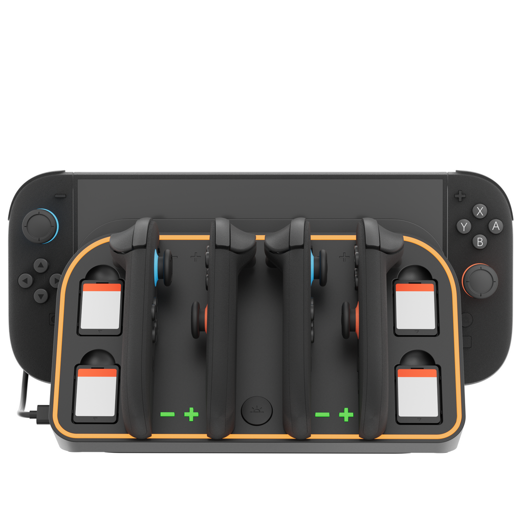 RGB Light Wall Mount for Switch 2, 4 Joy-Cons Charging