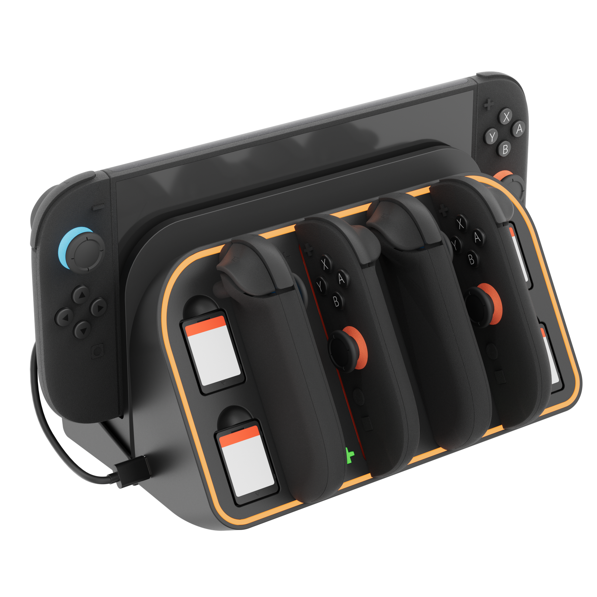 RGB Light Wall Mount for Switch 2, 4 Joy-Cons Charging