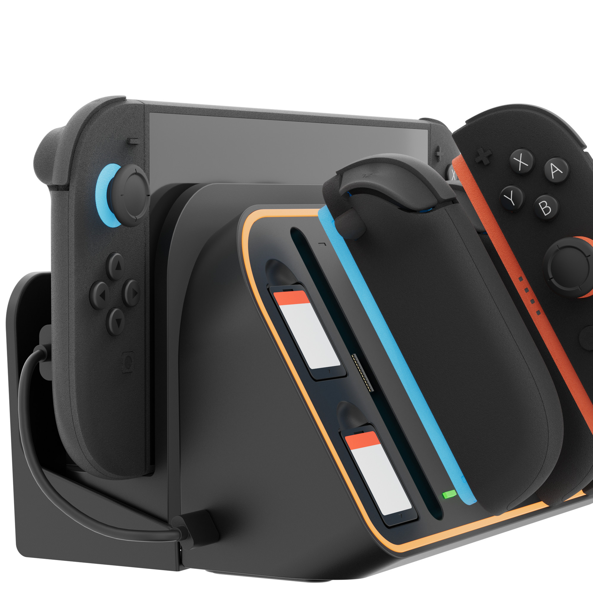 RGB Light Wall Mount for Switch 2, 4 Joy-Cons Charging