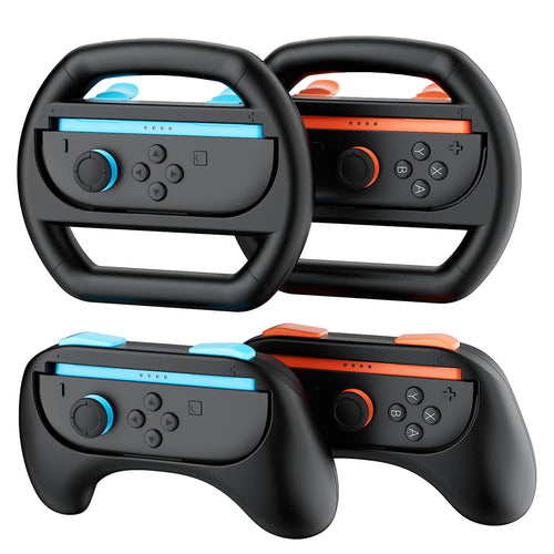 Hosanwell Switch 2 Steering Wheel & JoyCons Grip Kit
