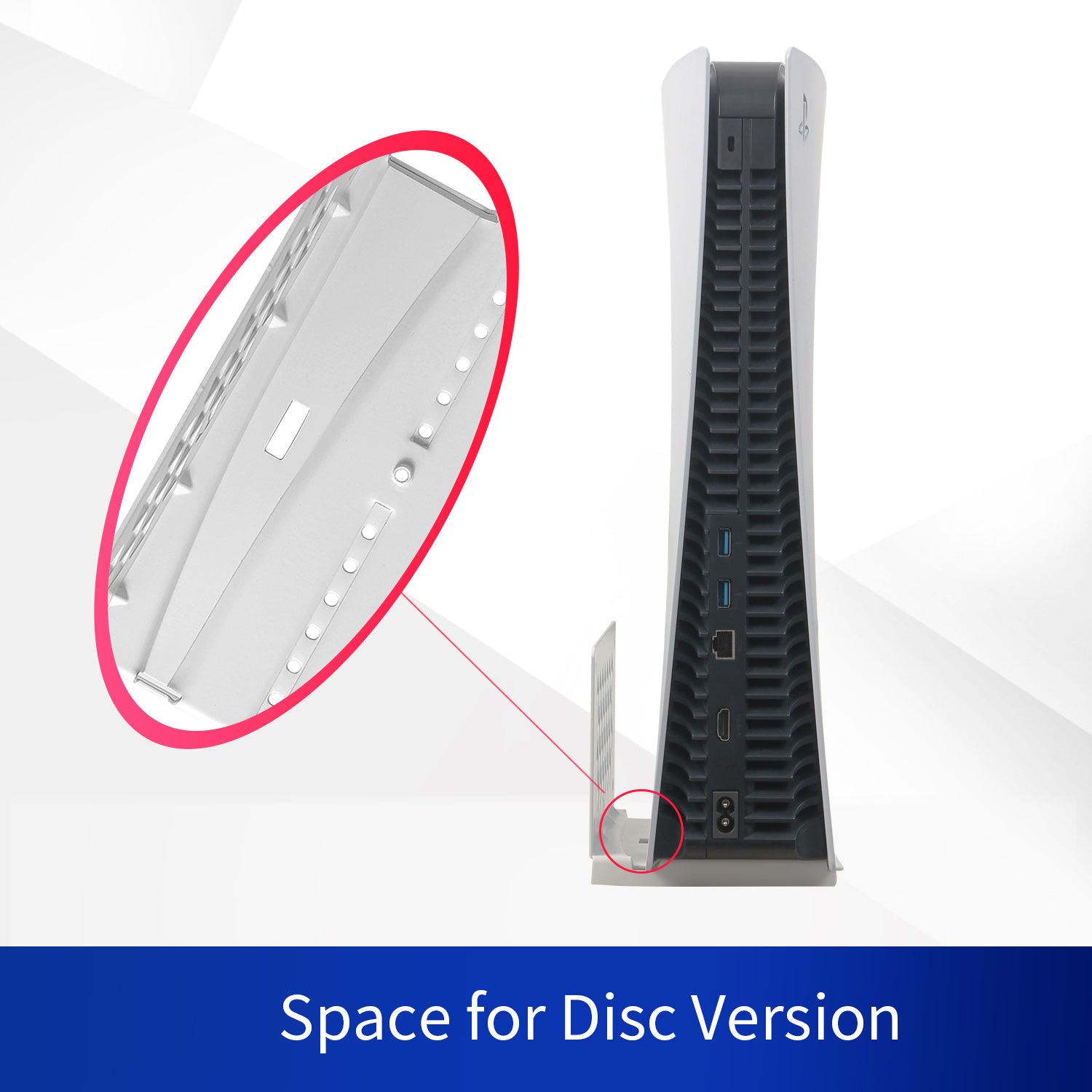 Wall Mount Bracket for PlayStation 5 Console（PS5), Compatible with Disc and Digital Version